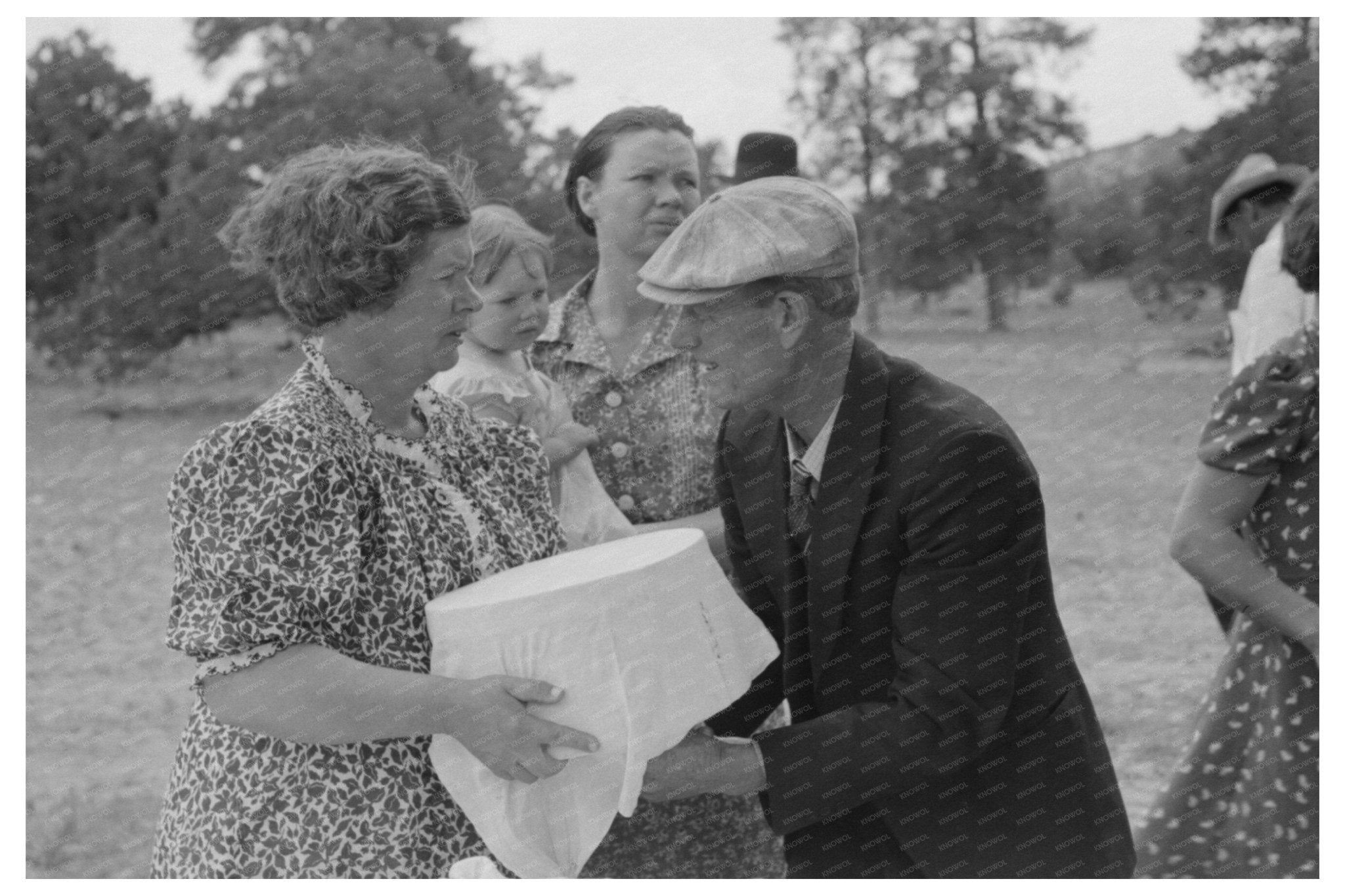 Community Dinner in Pie Town New Mexico June 1940 - Available at KNOWOL