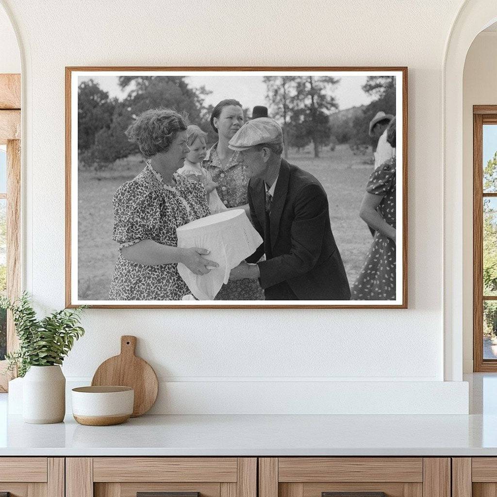 Community Dinner in Pie Town New Mexico June 1940 - Available at KNOWOL