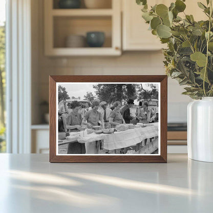 Community Dinner Preparation in Pie Town New Mexico 1940 - Available at KNOWOL