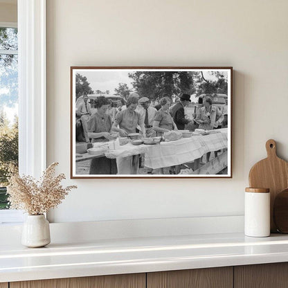 Community Dinner Preparation in Pie Town New Mexico 1940 - Available at KNOWOL