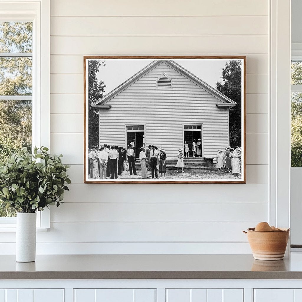 Community Gathering at Wheeleys Church Person County 1939 - Available at KNOWOL