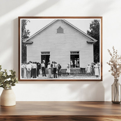 Community Gathering at Wheeleys Church Person County 1939 - Available at KNOWOL