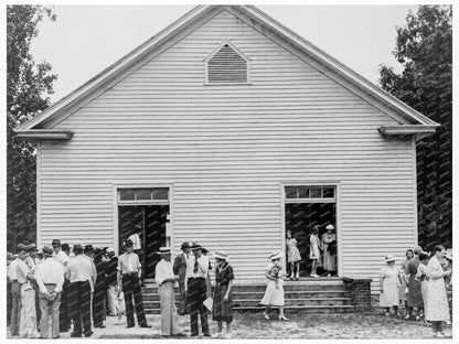 Community Gathering at Wheeleys Church Person County 1939 - Available at KNOWOL