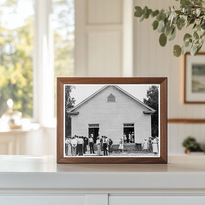 Community Gathering at Wheeleys Church Person County 1939 - Available at KNOWOL