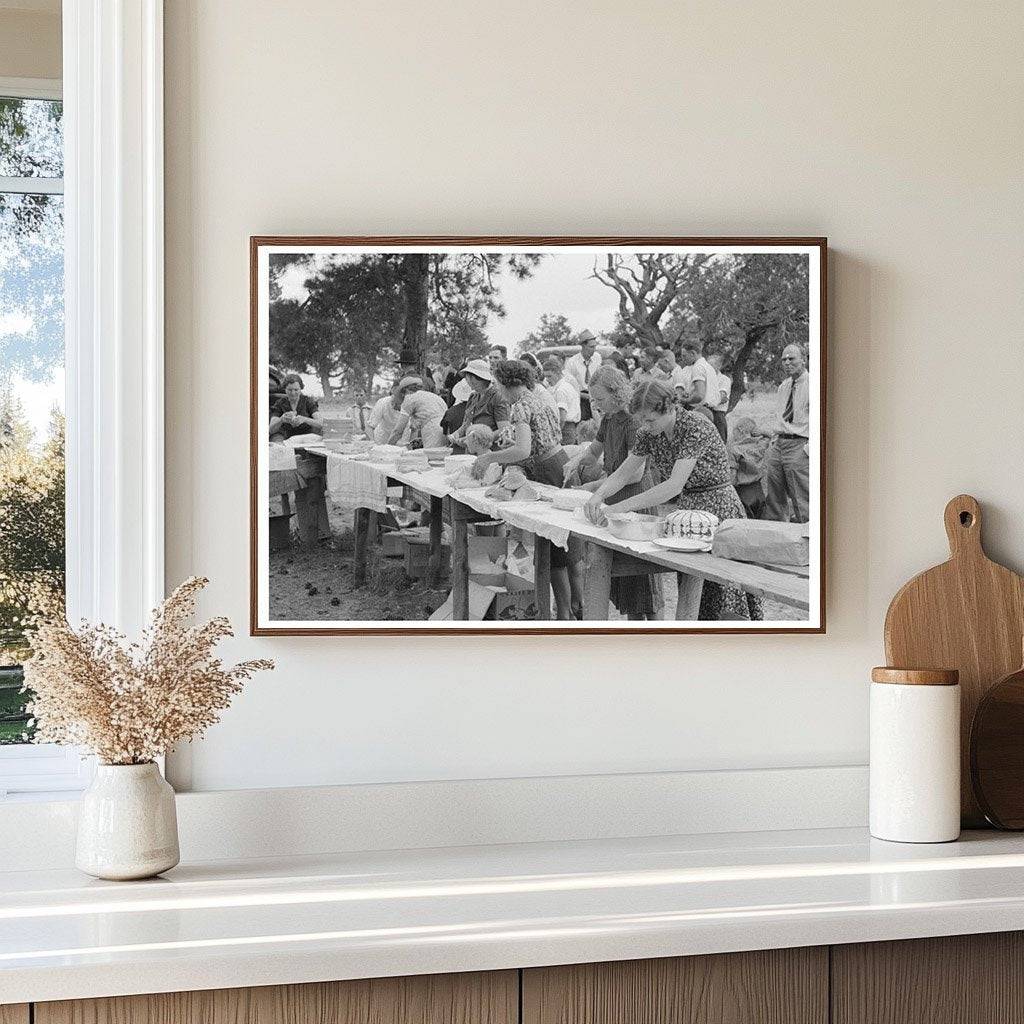 Community Gathering in Pie Town New Mexico 1940 - Available at KNOWOL