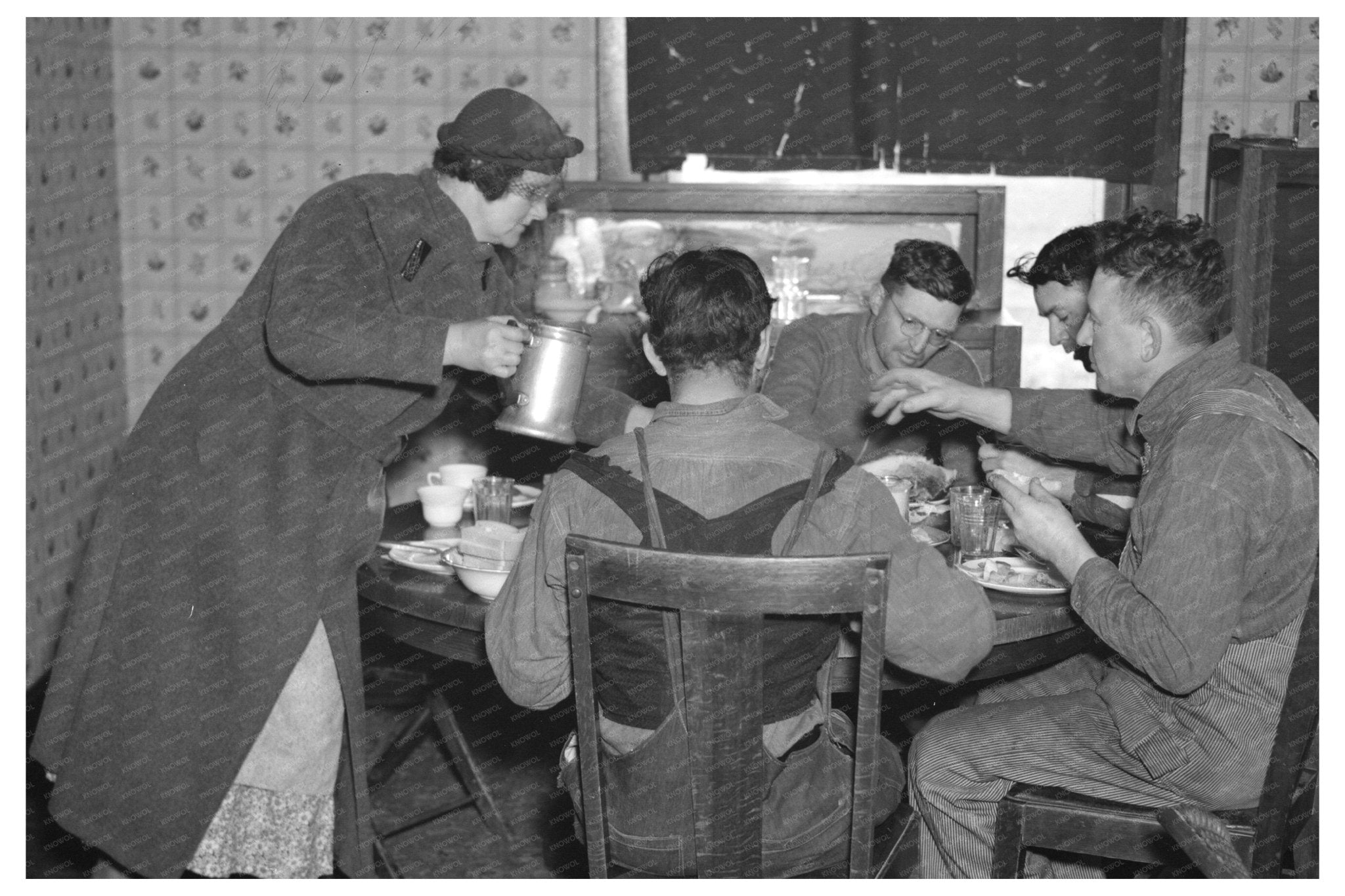 Community Lunch in Shadeland Indiana February 1937 - Available at KNOWOL