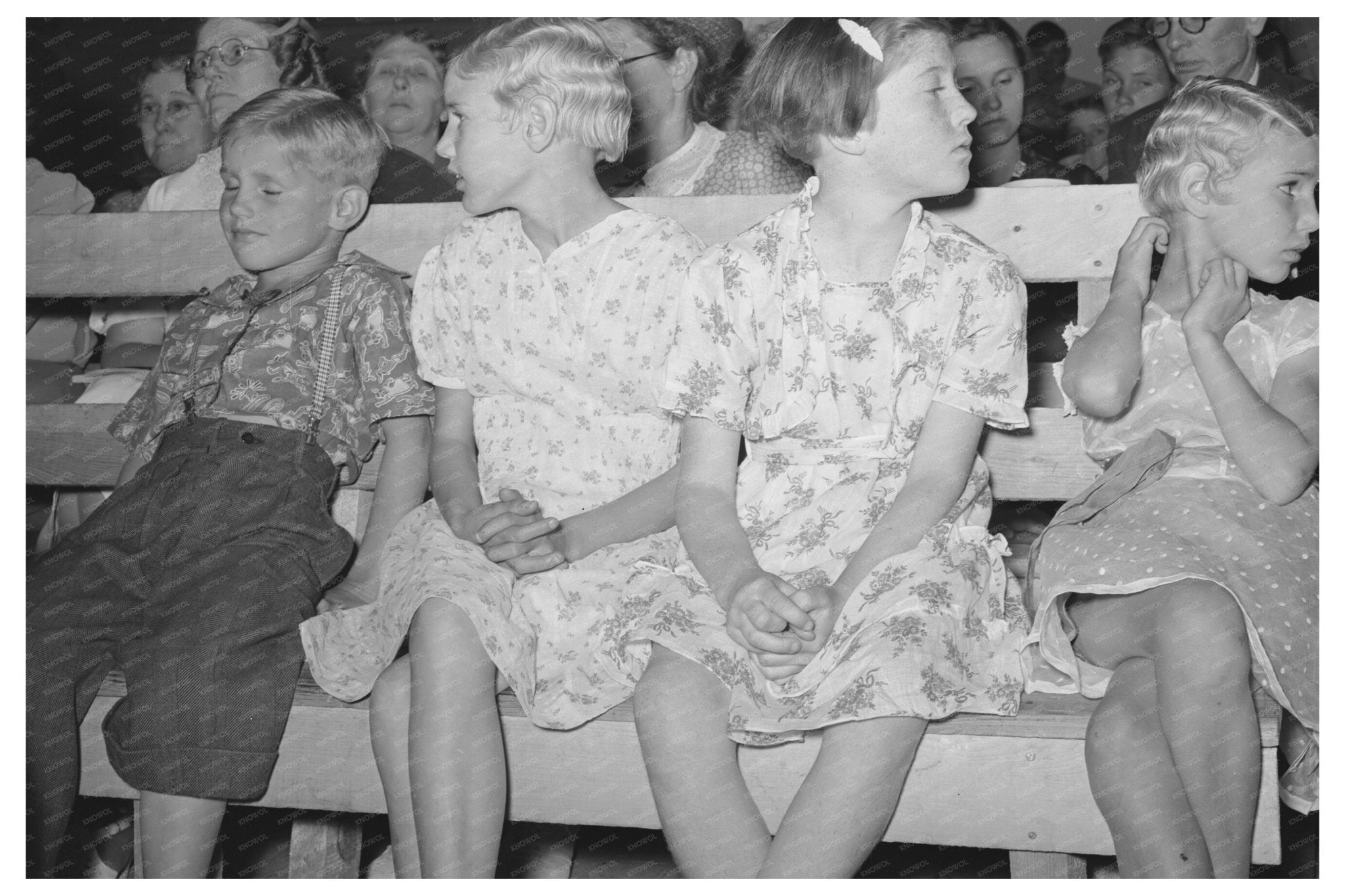 Community Singing Event in Pie Town New Mexico 1940 - Available at KNOWOL