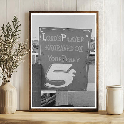 Concessioners Sign at Louisiana State Fair 1938 - Available at KNOWOL