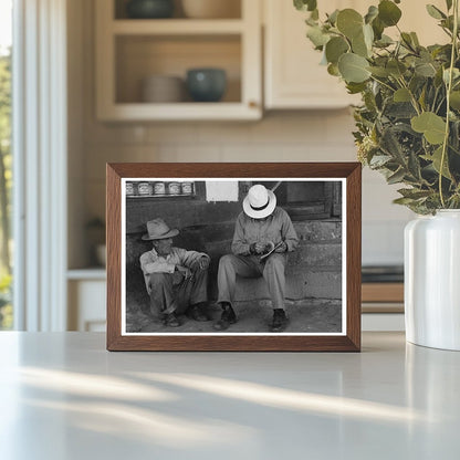 Concho Arizona Residents on Store Steps September 1940 - Available at KNOWOL