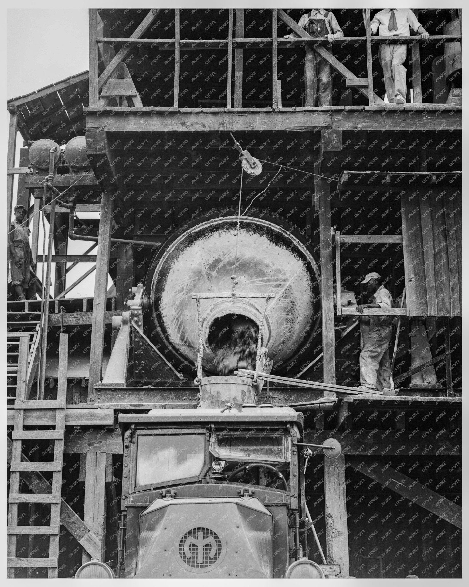 Concrete Mixing Plant in Birmingham Alabama Jefferson County June 1936 - Available at KNOWOL