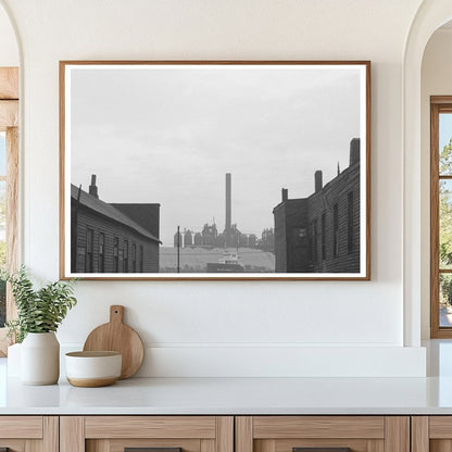 Condemned Houses in Chicago 1941 with Steel Mills Background - Available at KNOWOL