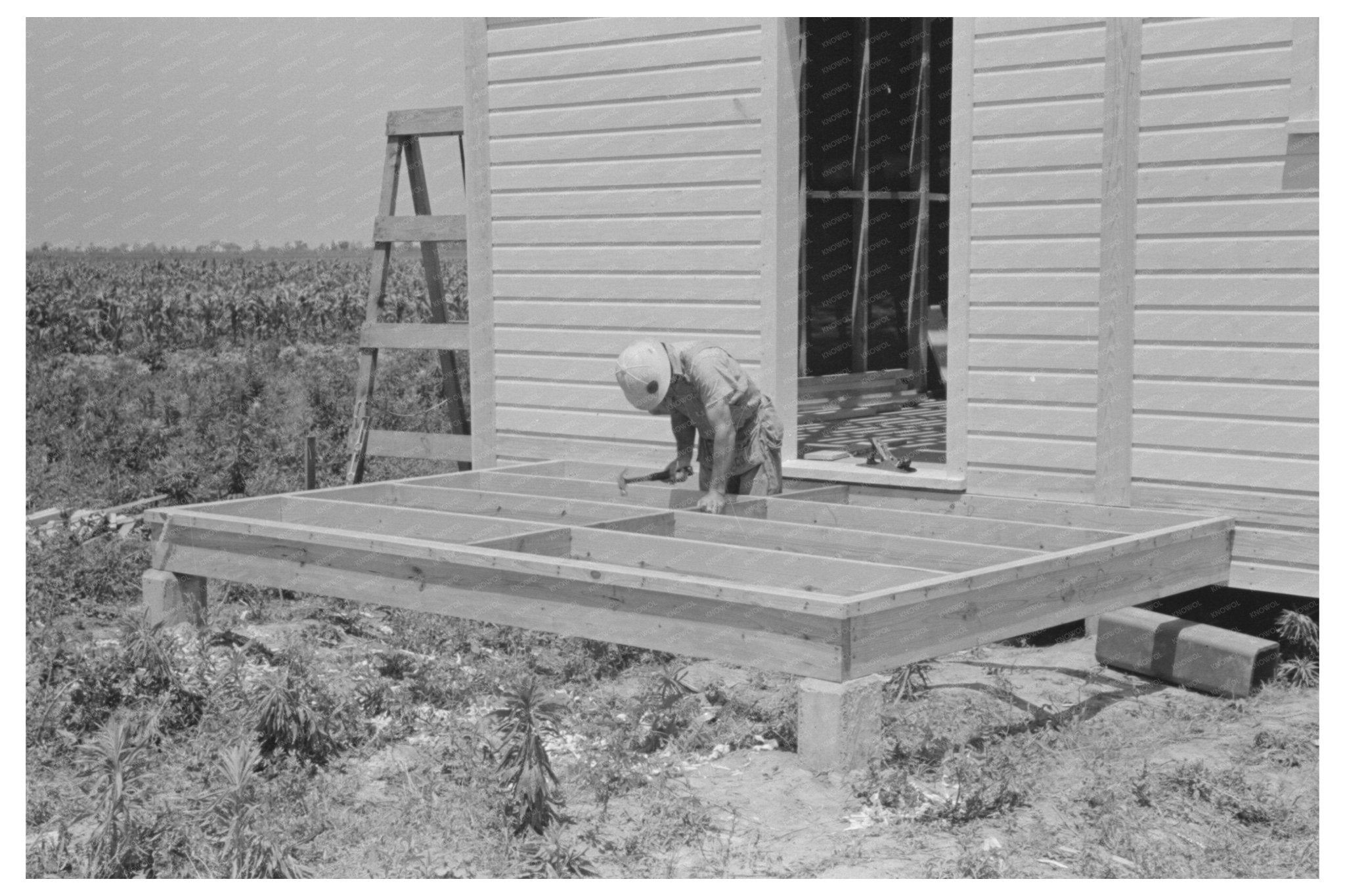 Construction of House in New Madrid County May 1938 - Available at KNOWOL