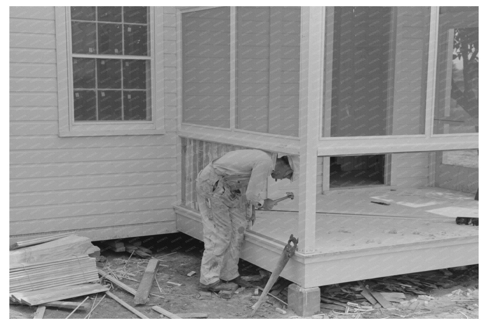 Construction Scene at Southeast Missouri Farms May 1938 - Available at KNOWOL