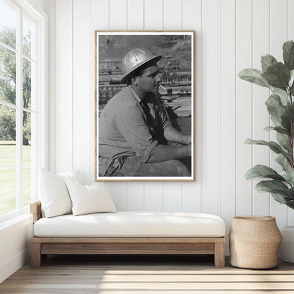 Construction Worker at Shasta Dam 1944 - Available at KNOWOL