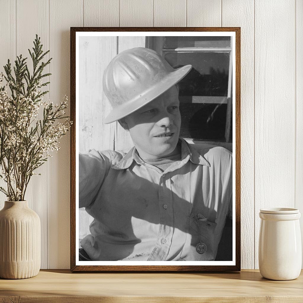 Construction Worker at Shasta Dam California December 1940 - Available at KNOWOL