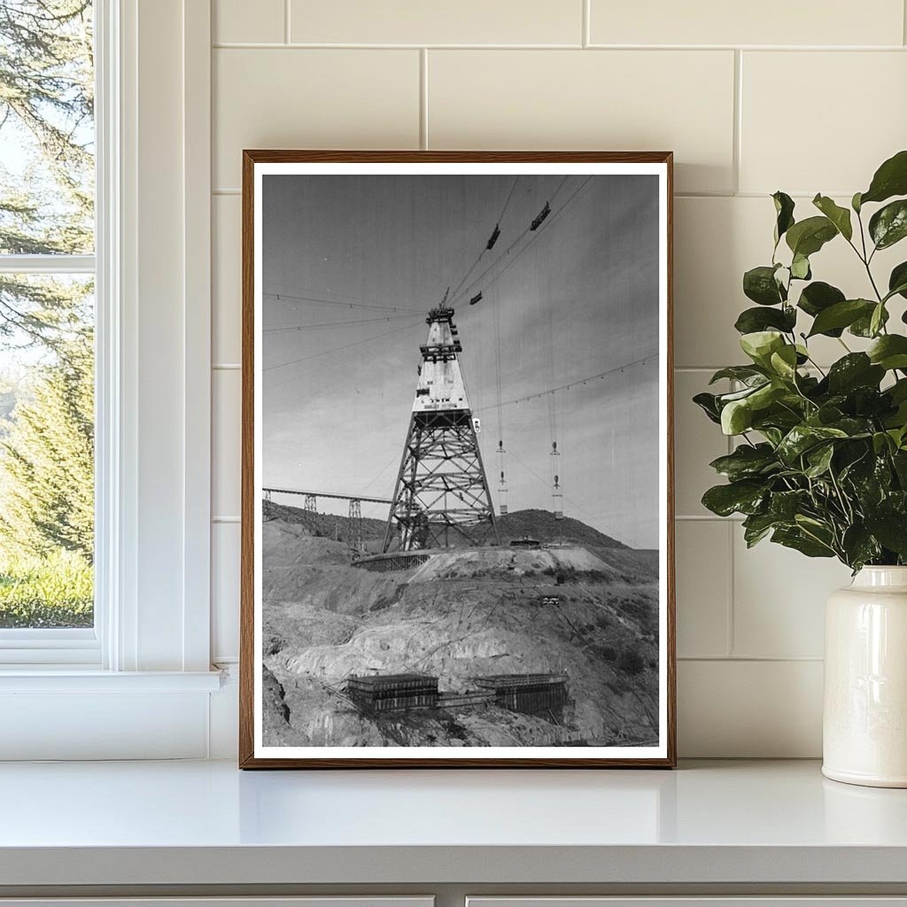 Construction Workers Hydrating at Shasta Dam 1944 - Available at KNOWOL