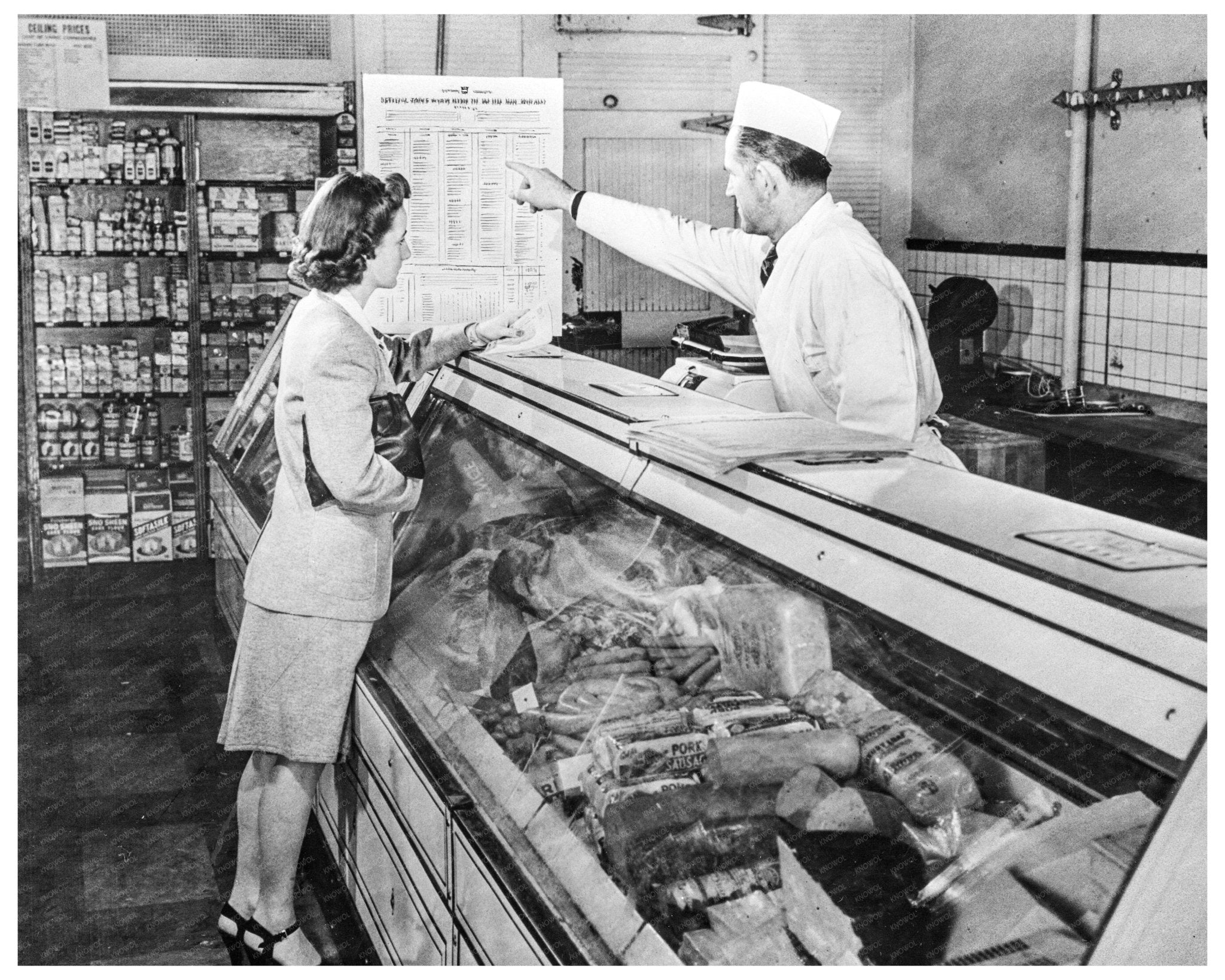 Consumer Point Values Table March 1943 Washington D.C. - Available at KNOWOL