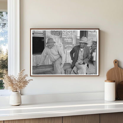 Conversations on Porch of Store Jeanerette Louisiana 1938 - Available at KNOWOL