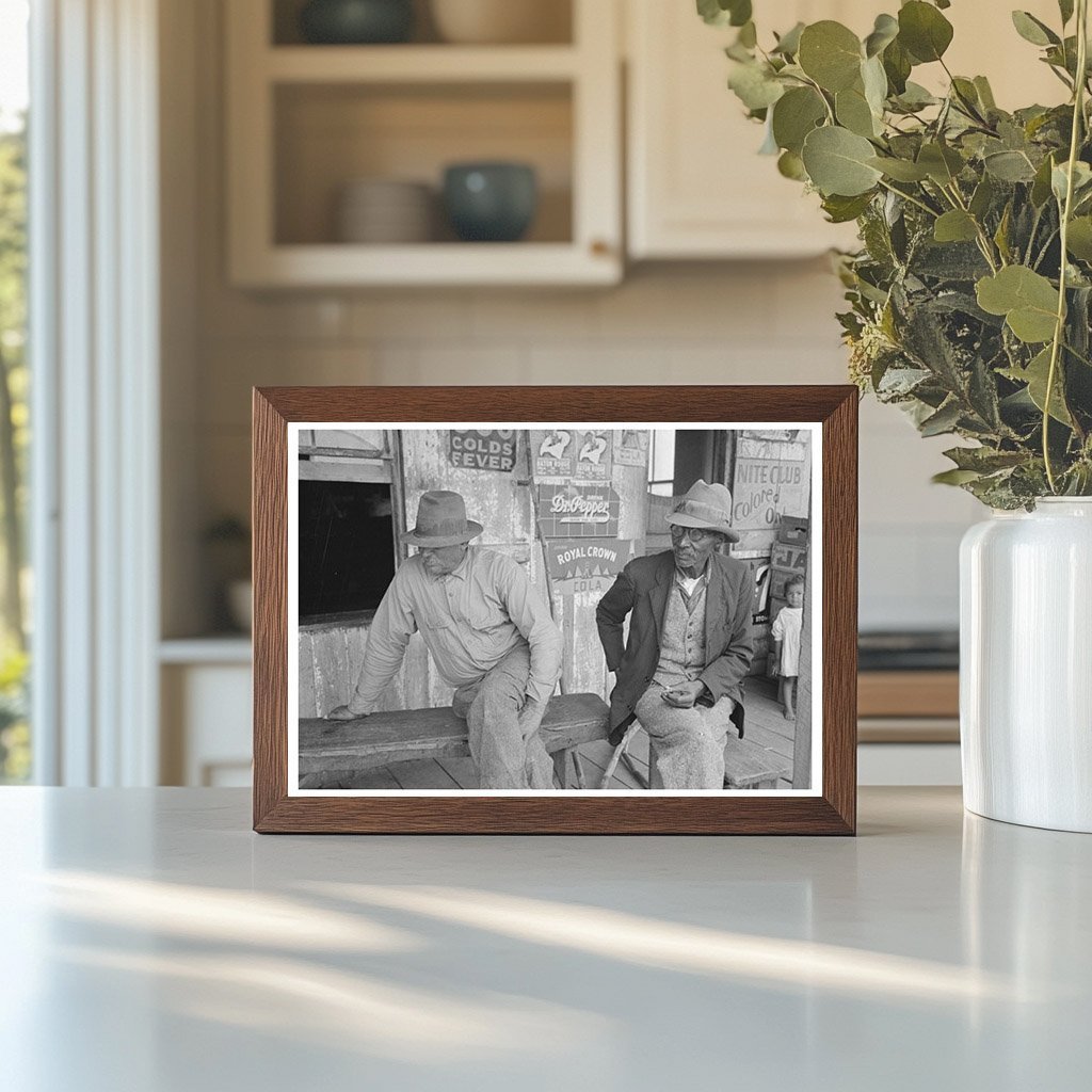 Conversations on Porch of Store Jeanerette Louisiana 1938 - Available at KNOWOL