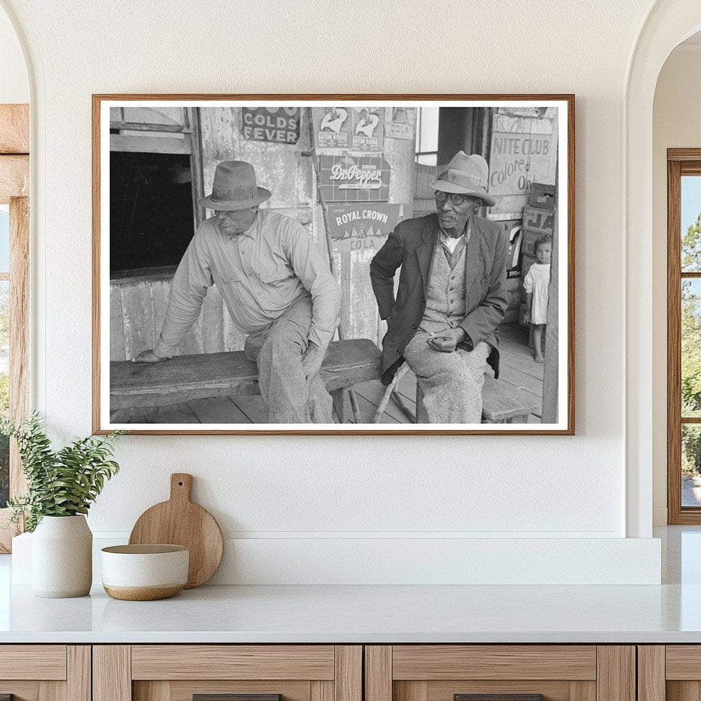 Conversations on Porch of Store Jeanerette Louisiana 1938 - Available at KNOWOL