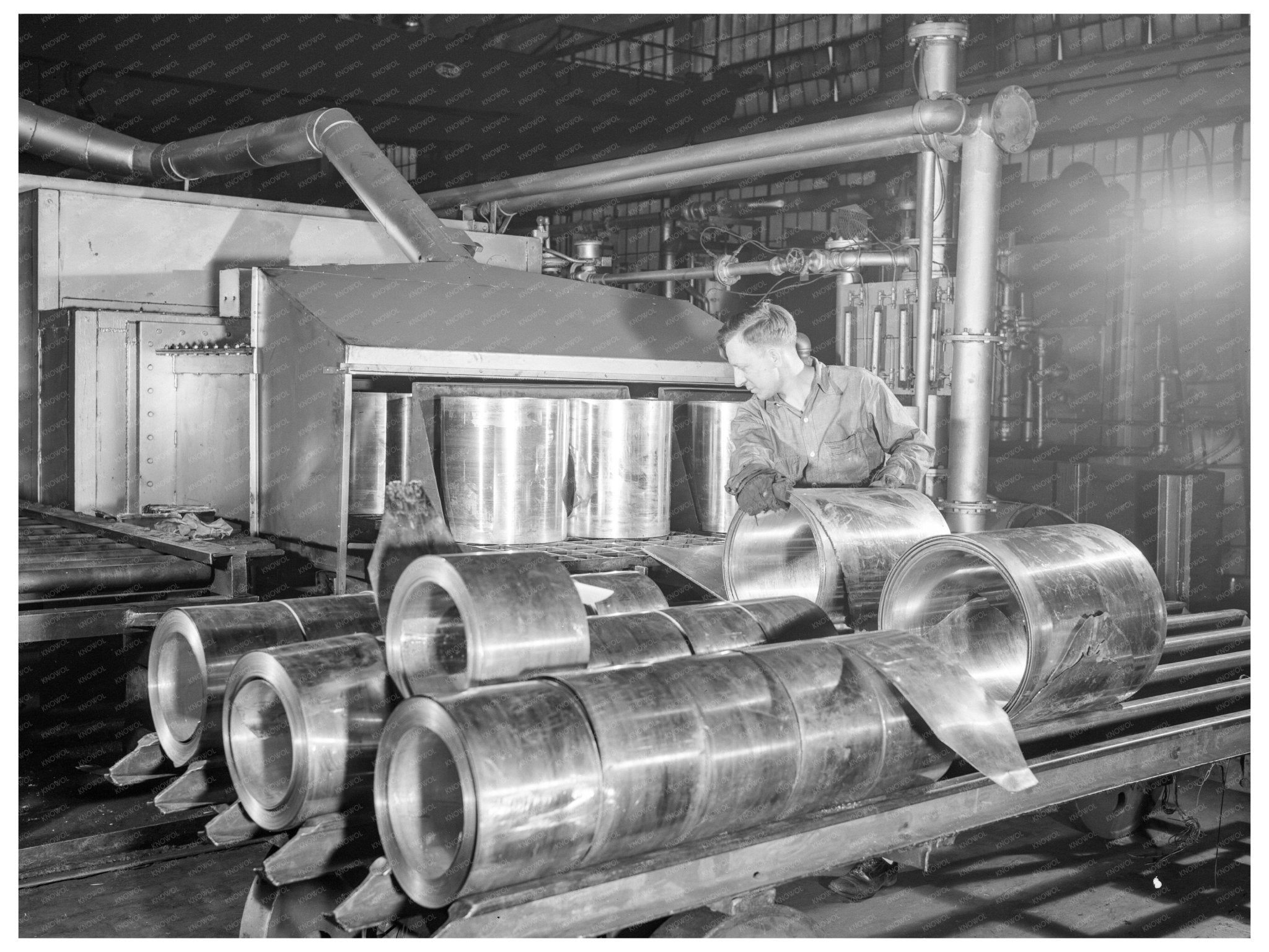 Conveyor Furnace at Chase Brass and Copper Company 1942 - Available at KNOWOL