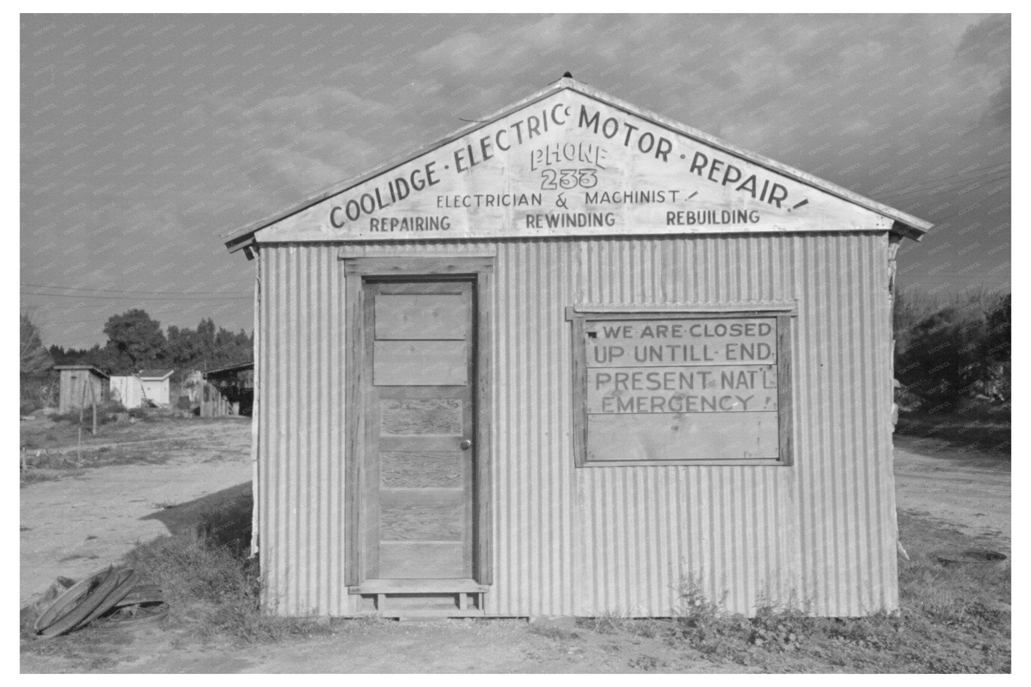 Coolidge Arizona Small Business February 1942 Photo - Available at KNOWOL