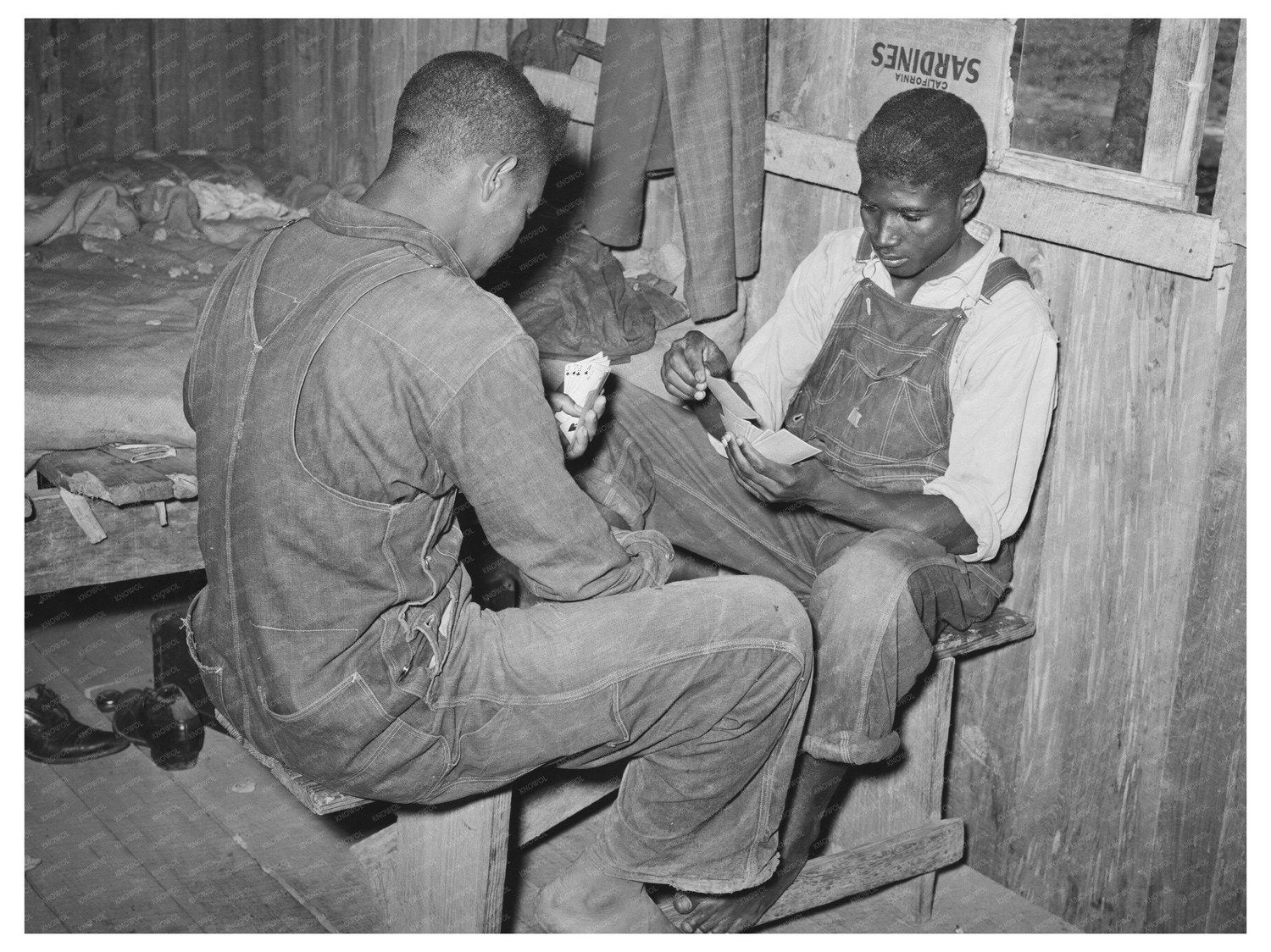 Coon - Can Game in Bunkhouse April 1939 Louisiana - Available at KNOWOL