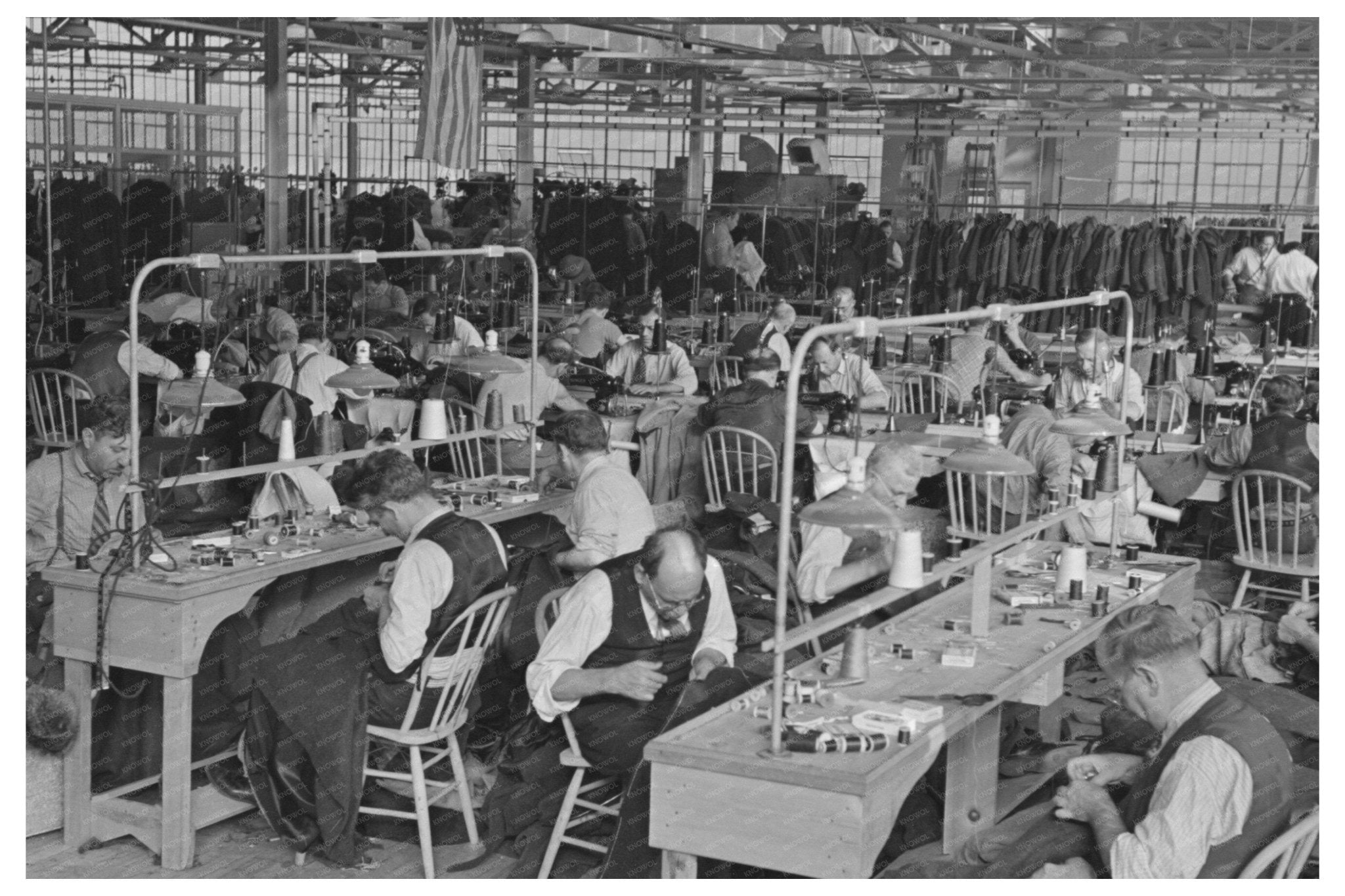 Cooperative Garment Factory in Jersey Homesteads 1936 - Available at KNOWOL