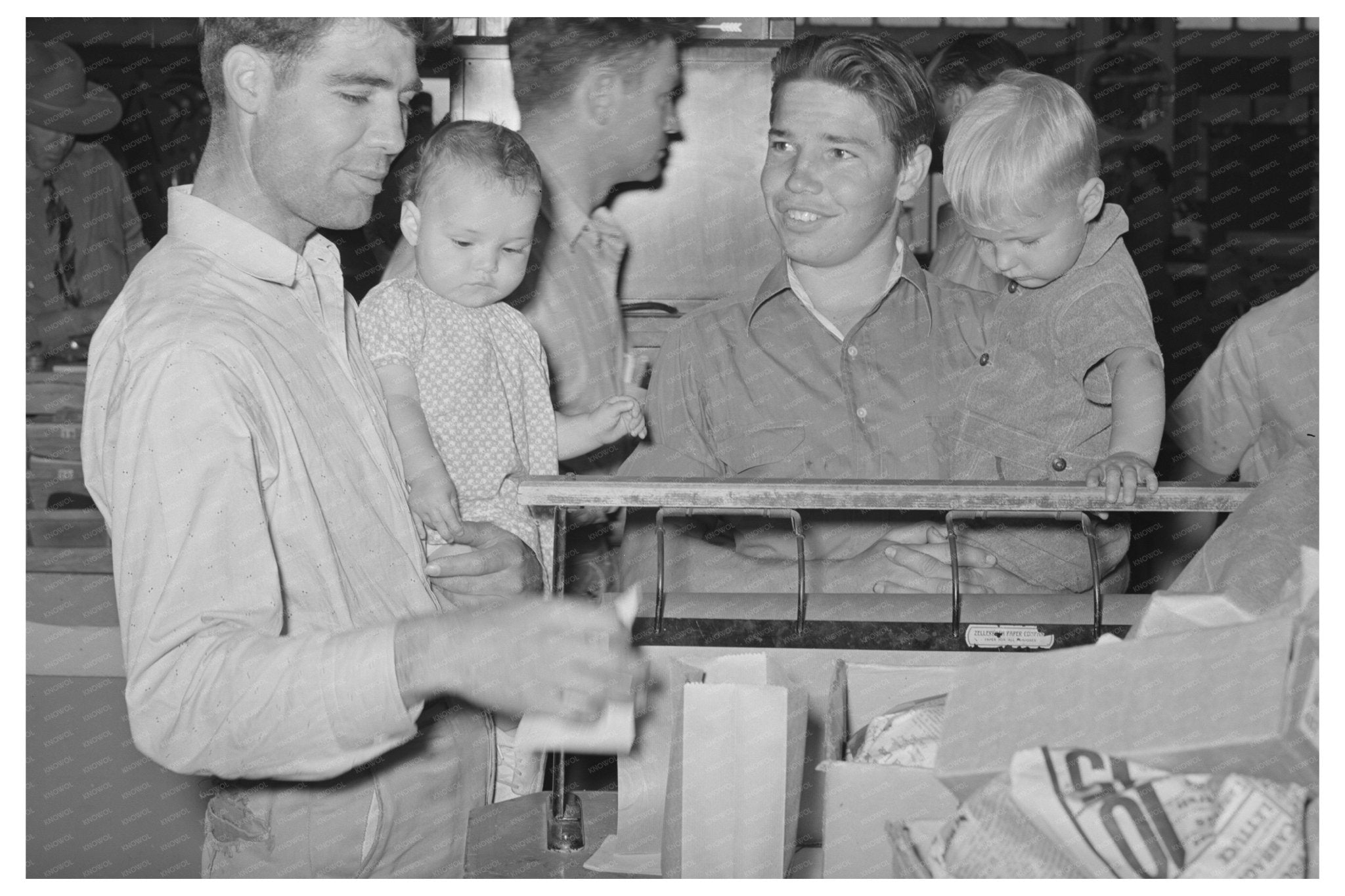 Cooperative Wrapping Desk in Phoenix Arizona May 1940 - Available at KNOWOL