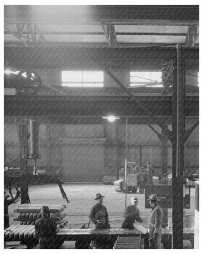 Copper Ingots on Conveyors at Phelps - Dodge Plant 1942 - Available at KNOWOL