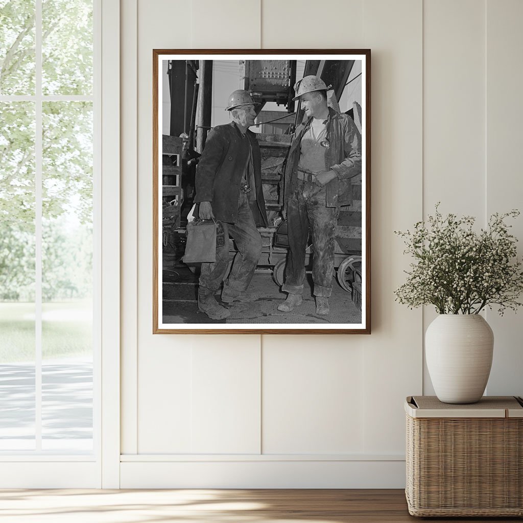 Copper Miners Await Descent in Butte Montana 1942 - Available at KNOWOL