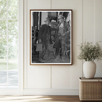 Copper Miners Await Descent in Butte Montana 1942 - Available at KNOWOL