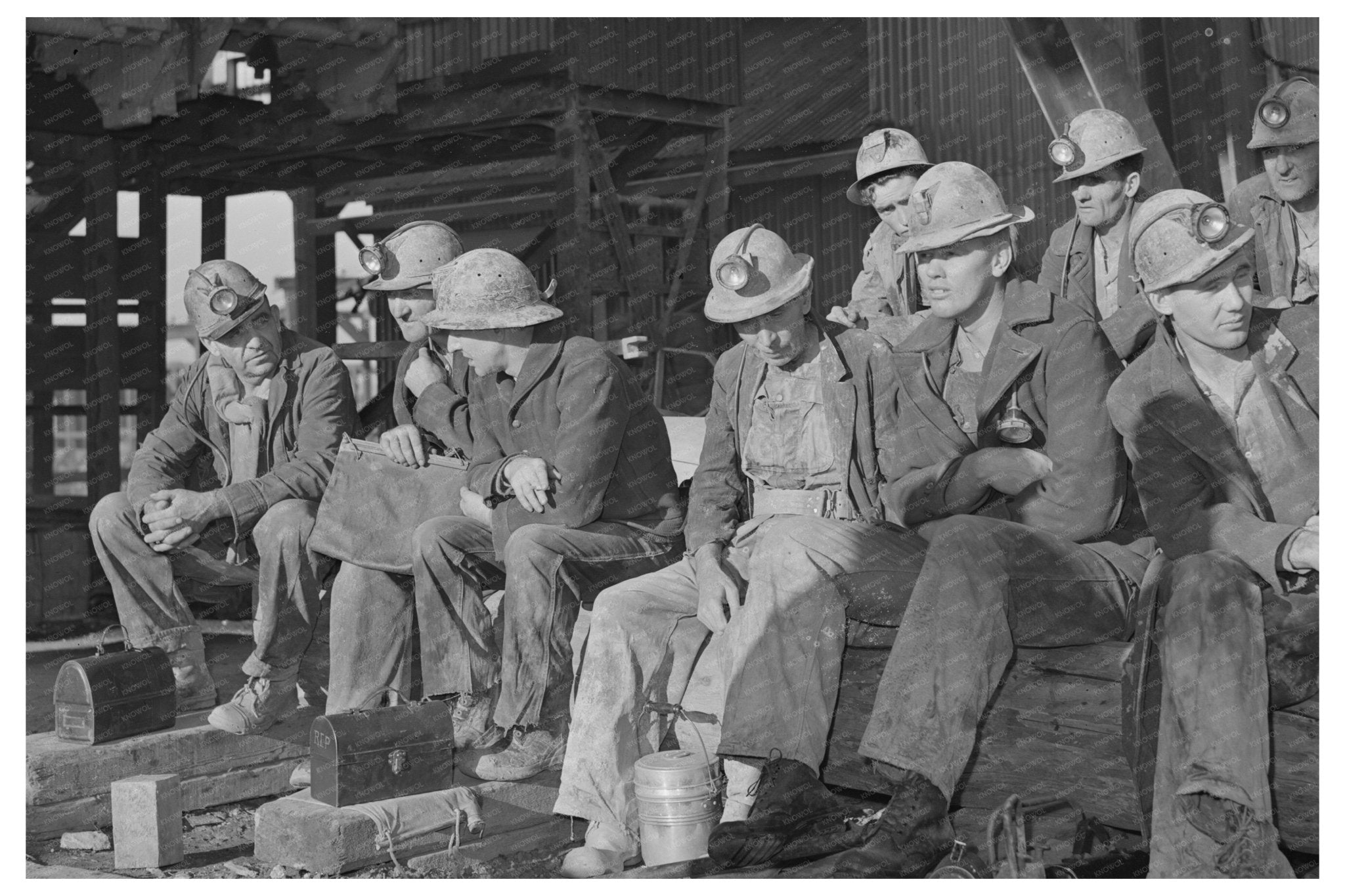 Copper Miners in Butte Montana August 1942 - Available at KNOWOL