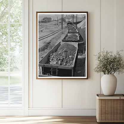 Copper Ore Cars Departing Anaconda Mining Montana 1942 - Available at KNOWOL