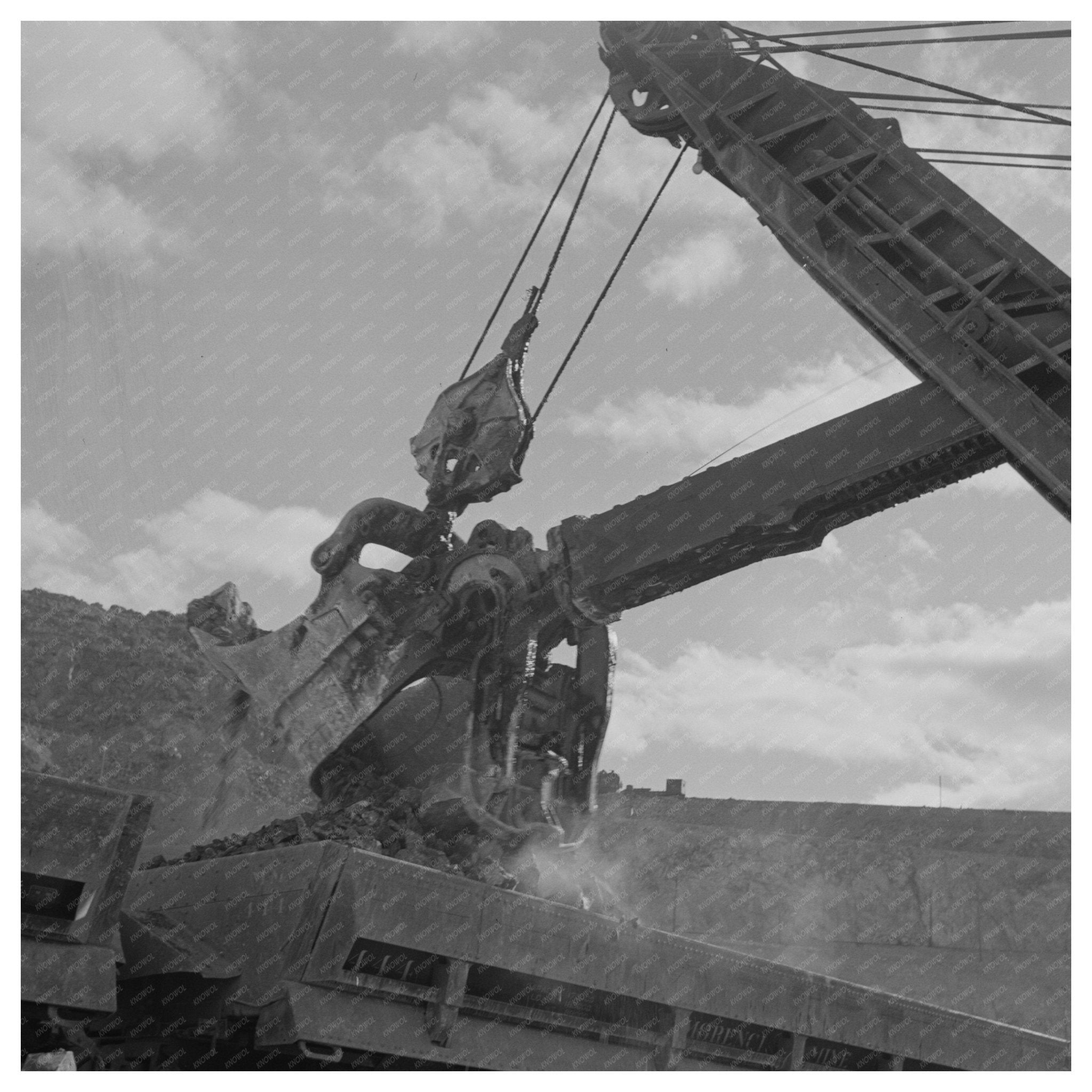 Copper Ore Loading at Phelps - Dodge Mine Morenci 1942 - Available at KNOWOL