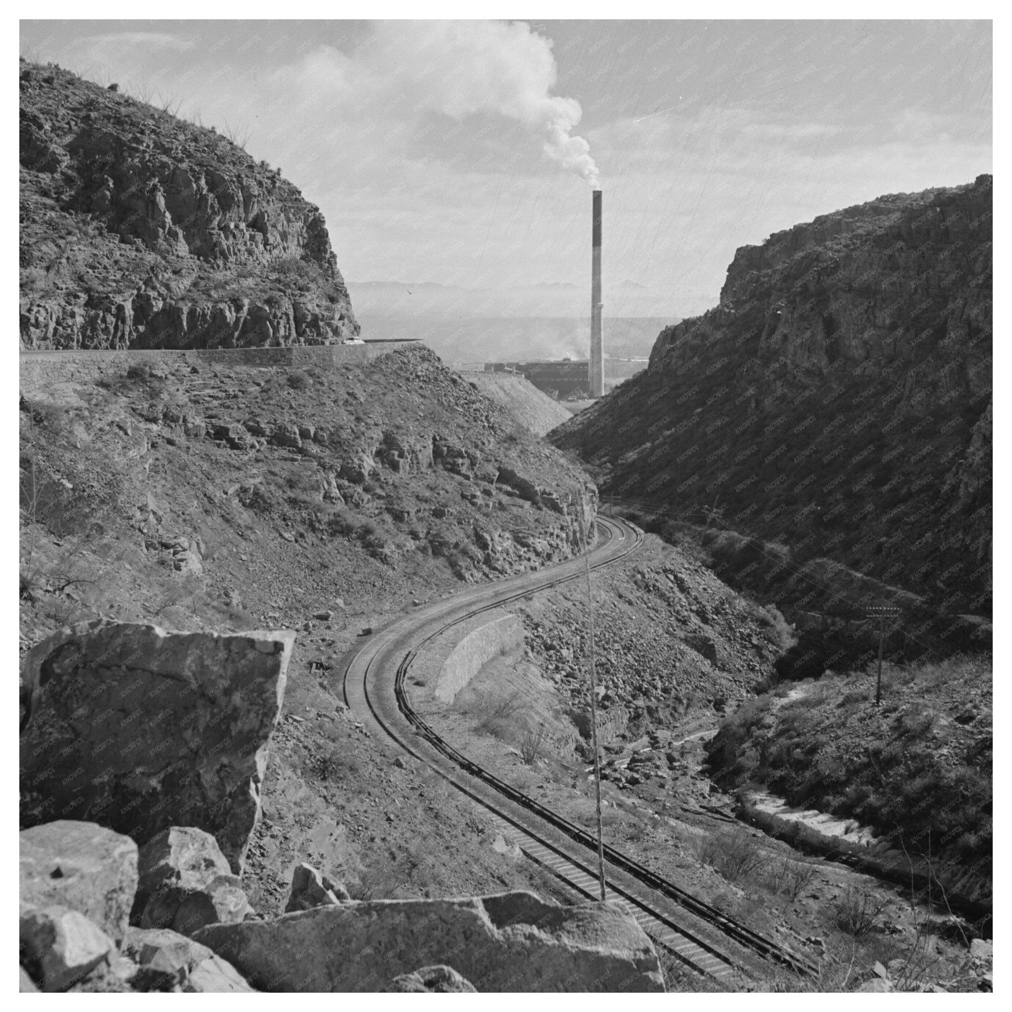 Copper Production at Phelps - Dodge Smelter Morenci 1942 - Available at KNOWOL