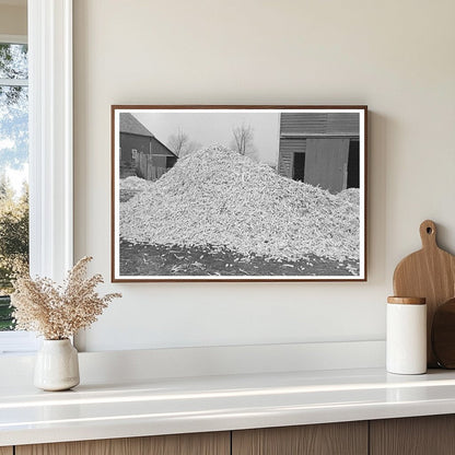 Corncobs on Emmet County Farm Iowa December 1936 - Available at KNOWOL