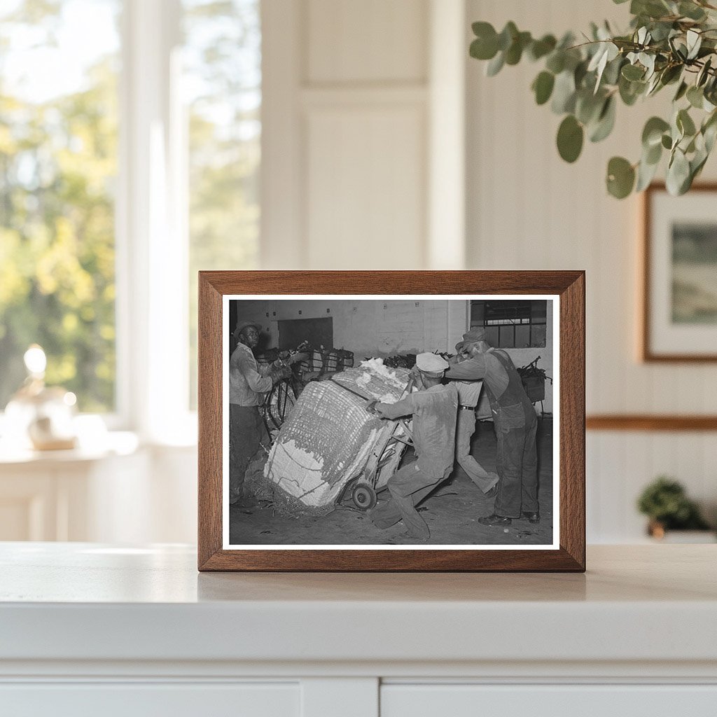 Cotton Bale Loading Process Houston Texas 1939 - Available at KNOWOL