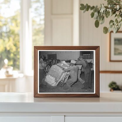 Cotton Bale Loading Process Houston Texas 1939 - Available at KNOWOL