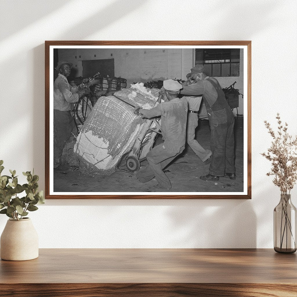 Cotton Bale Loading Process Houston Texas 1939 - Available at KNOWOL