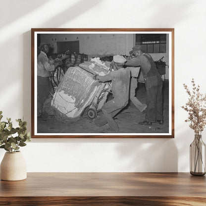 Cotton Bale Loading Process Houston Texas 1939 - Available at KNOWOL