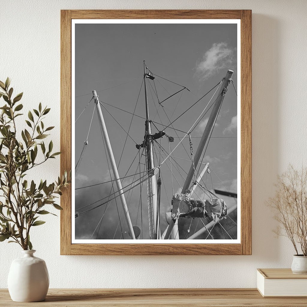 Cotton Bales Loaded on Spanish Ship at Port of Houston 1939 - Available at KNOWOL