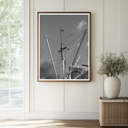 Cotton Bales Loaded on Spanish Ship at Port of Houston 1939 - Available at KNOWOL