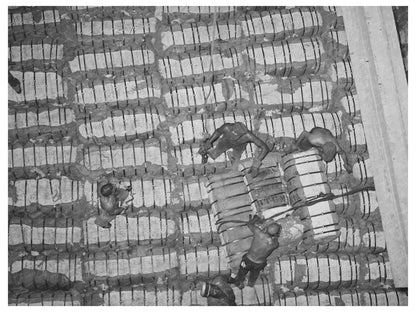 Cotton Bales Stored on Freighter in Houston 1939 - Available at KNOWOL