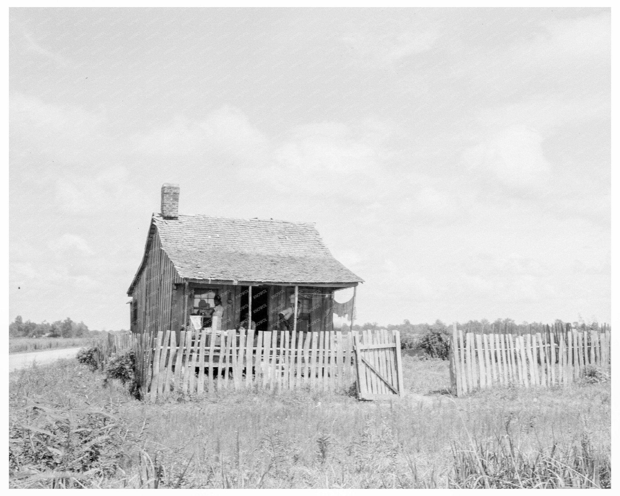 Cotton Cabin in Mississippi Delta July 1936 - Available at KNOWOL