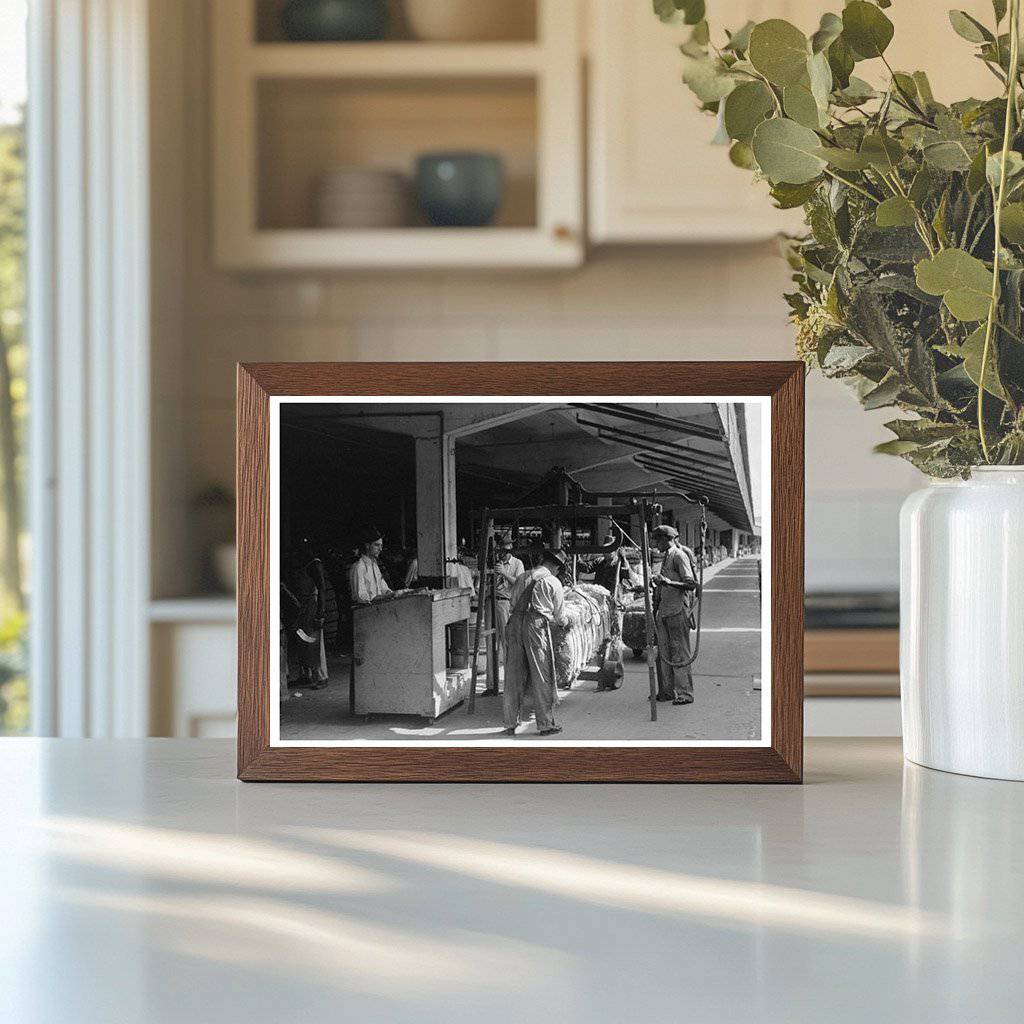 Cotton Compress Workers in Houston Texas October 1939 - Available at KNOWOL