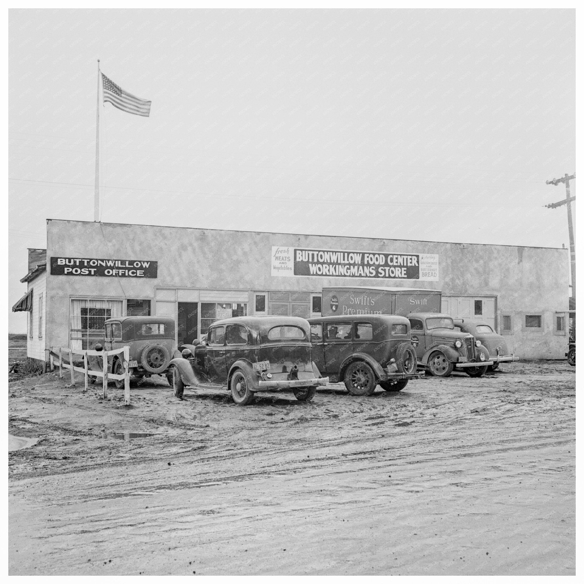 Cotton Farming District in Buttonwillow California 1939 - Available at KNOWOL