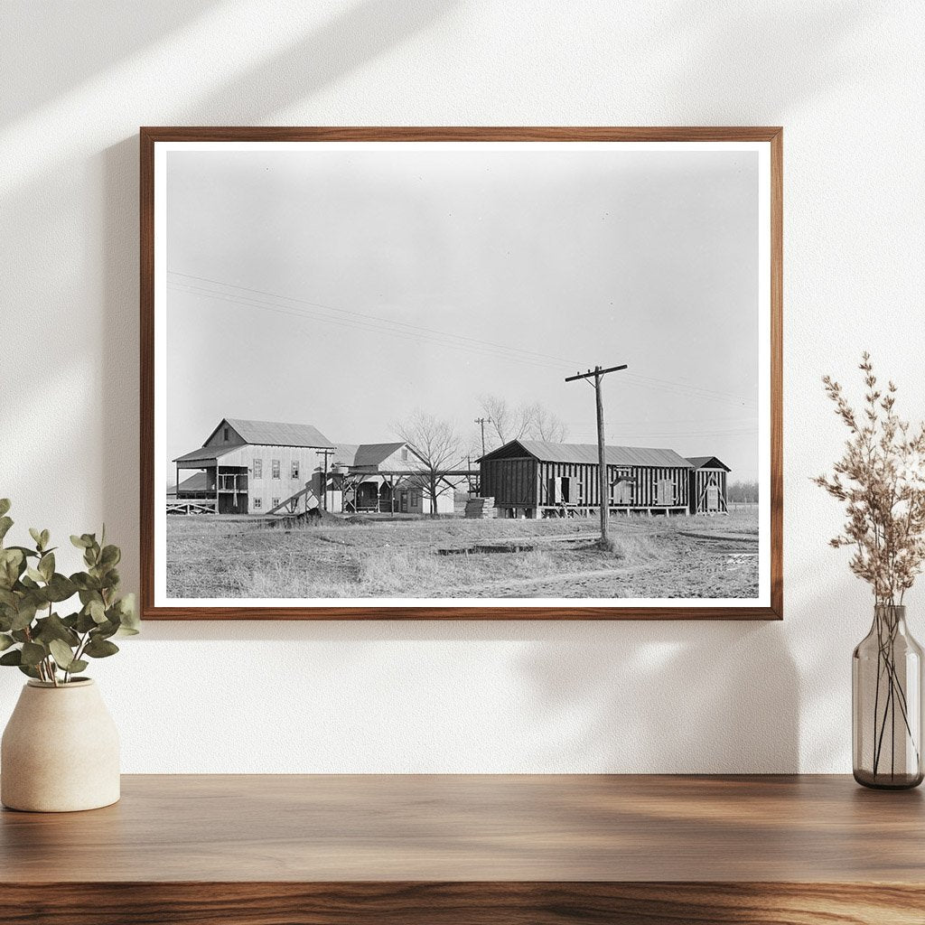 Cotton Gin and Warehouse Transylvania Louisiana 1939 - Available at KNOWOL