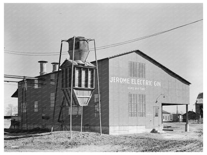 Cotton Gin in Jerome Arkansas January 1939 - Available at KNOWOL