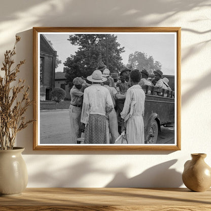 Cotton Hoers Leaving Greenville Mississippi 1937 - Available at KNOWOL